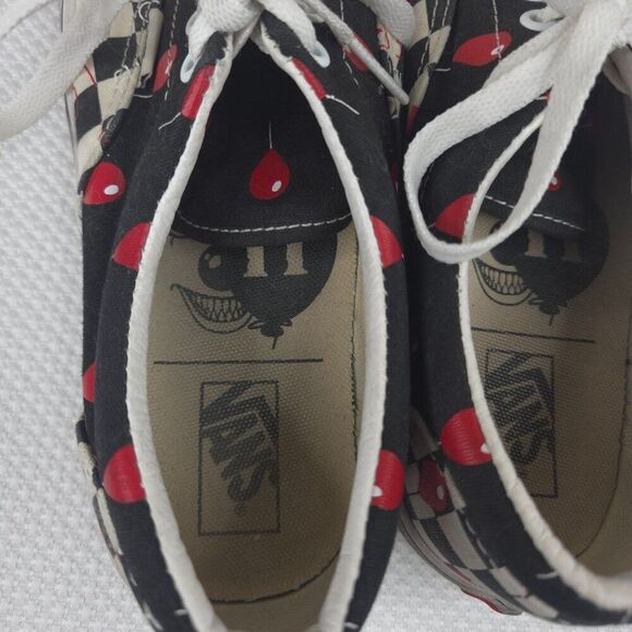 Vans It Losers Club Checkerboard Sneakers White Black Red Womens 7.5 US Mens 6 - Picture 10 of 10